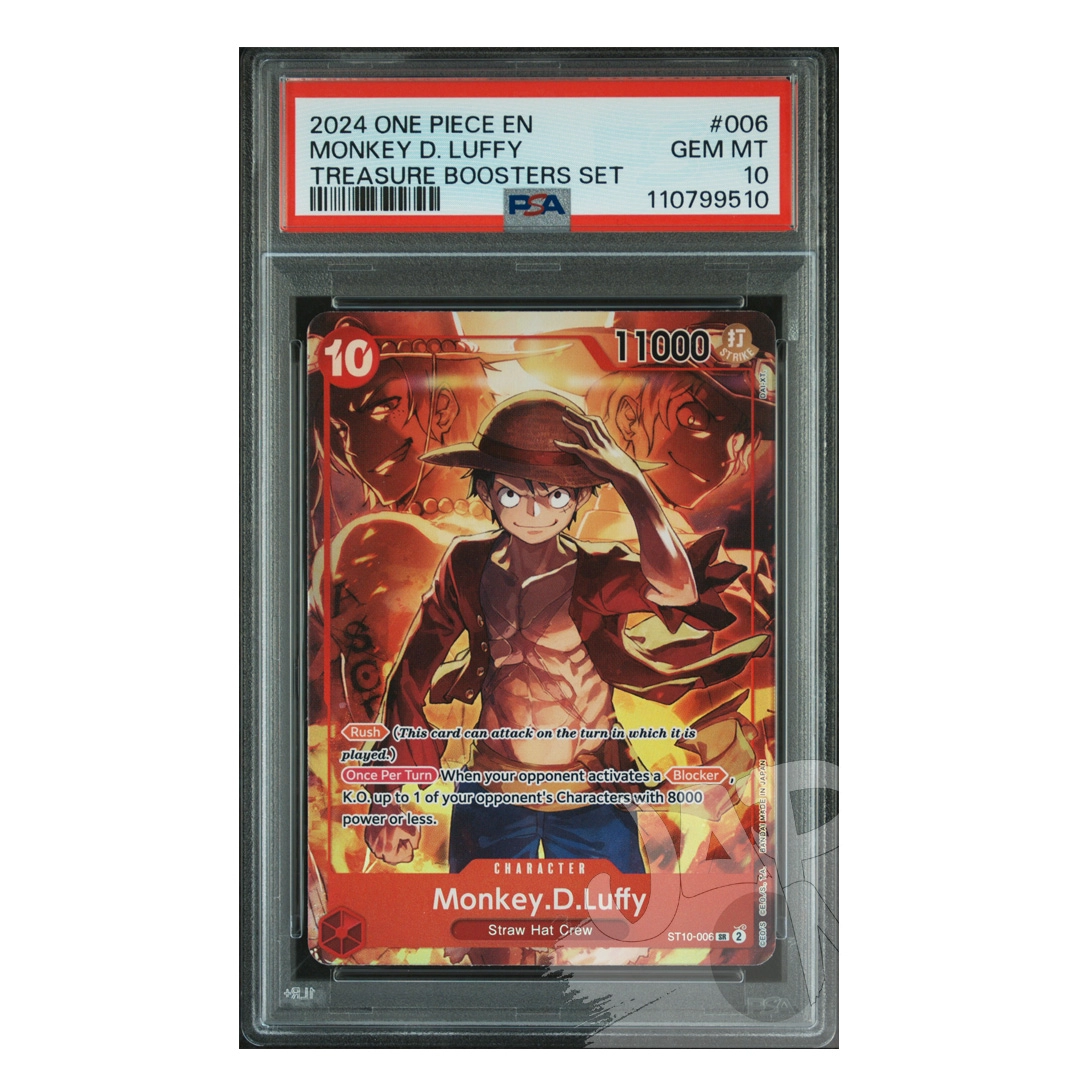 Monkey D. Luffy ST10-006 Treasure Boosters Set Promo English – PSA